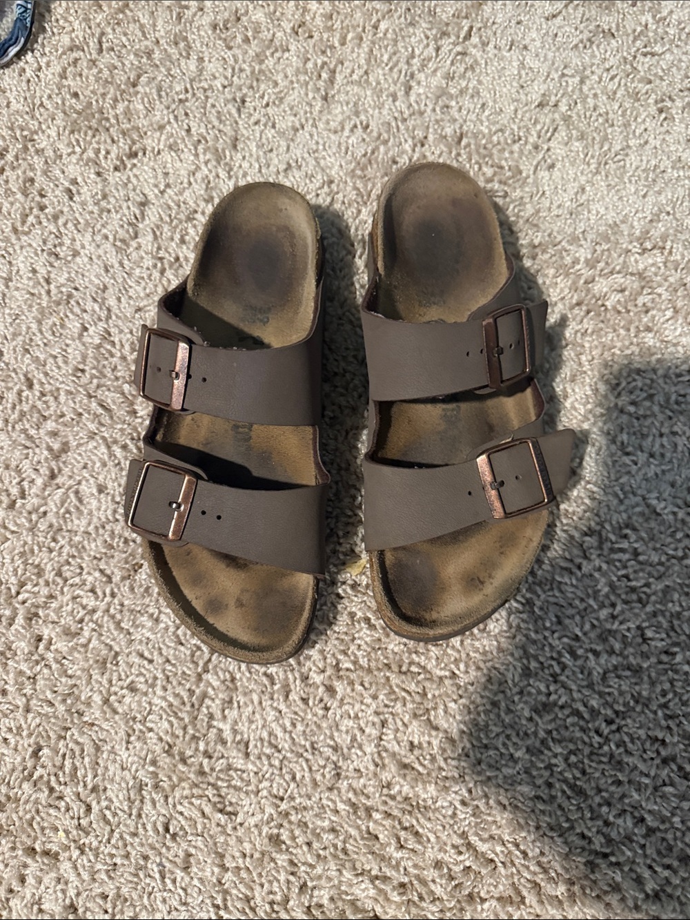 Birkenstock Arizona Two-Strap Sandals in Dark Brown